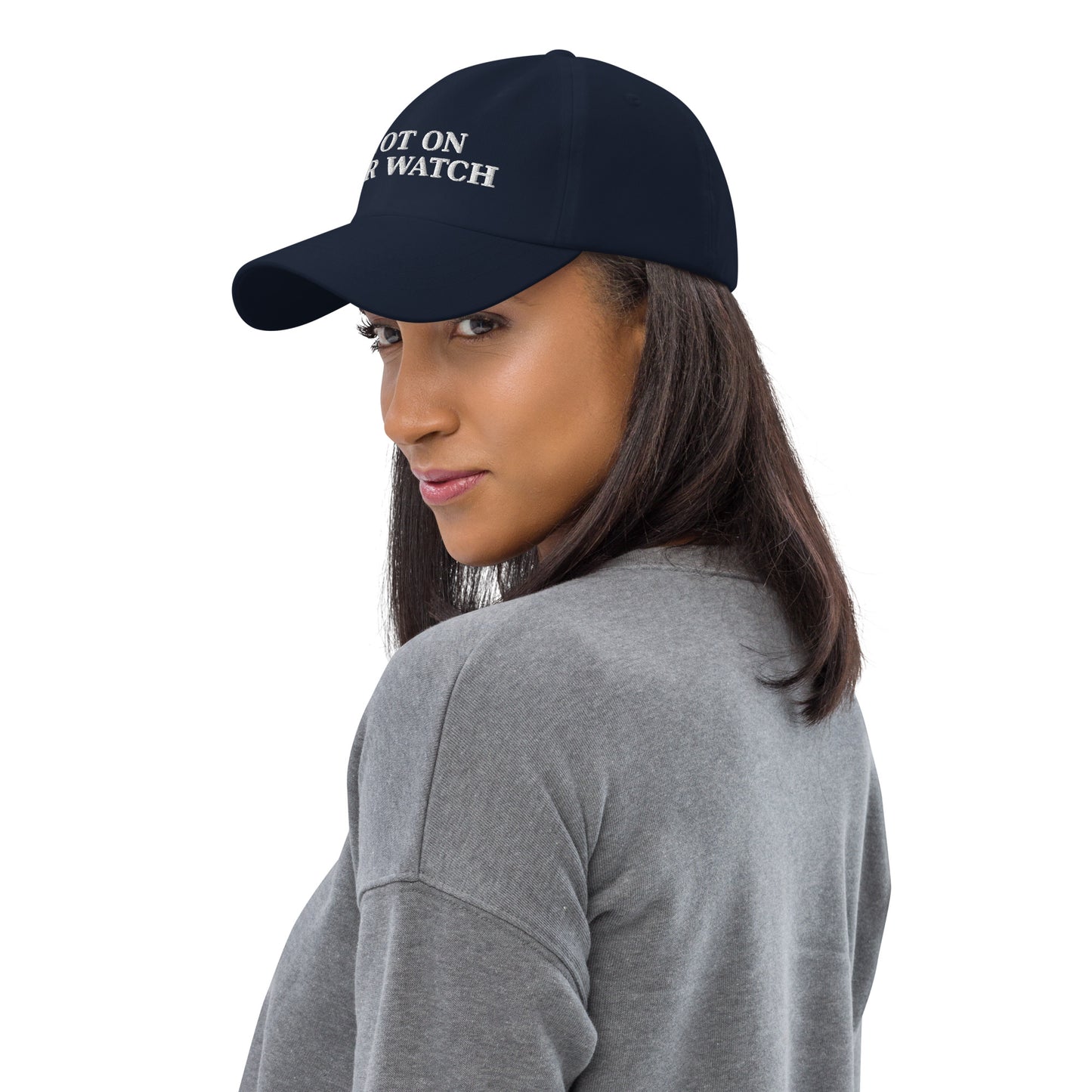 Not On Our Watch – Statement Cap (Navy)